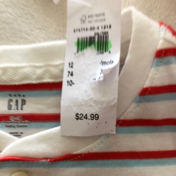 Baby GAP Striped Onesie - Picture 4 of 4